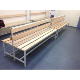 Скамейка для раздевалки 2м, двухсторонняя