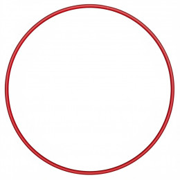 Обруч гимнастический стальной 90см 900г