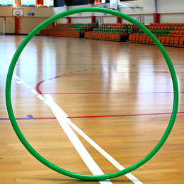 Обруч пластиковый детский 55см широкий