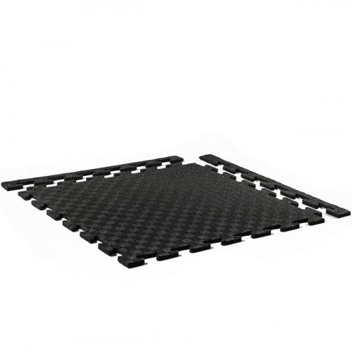 Черный мат-пазл 50х50 см, 8 мм для фитнес-зоны